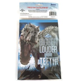 Jurassic World 7 Piece Fun Calculator Set