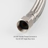 Toilet Tank Connector, Lead Free Stainless Steel Braided Water Supply