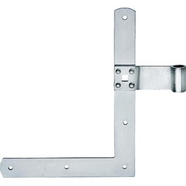 Connex DYB2901541 Window Angle Tape - 250 x 200 x 30 mm - Diameter 13 mm - Right - Galvanised / Window Shutter Angle Tape / Angle Loading Tape / Hinge / Fitting for Windows, Gates & Doors