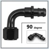 ZHSYMX 6AN to 3/8 90 Degree Push Lock Hose Fitting