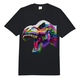 Rainbow Tyrannosaurus Rex Prehistoric Dinosaur T Rex Comfort Colors Adult Heavyweight T-Shirt