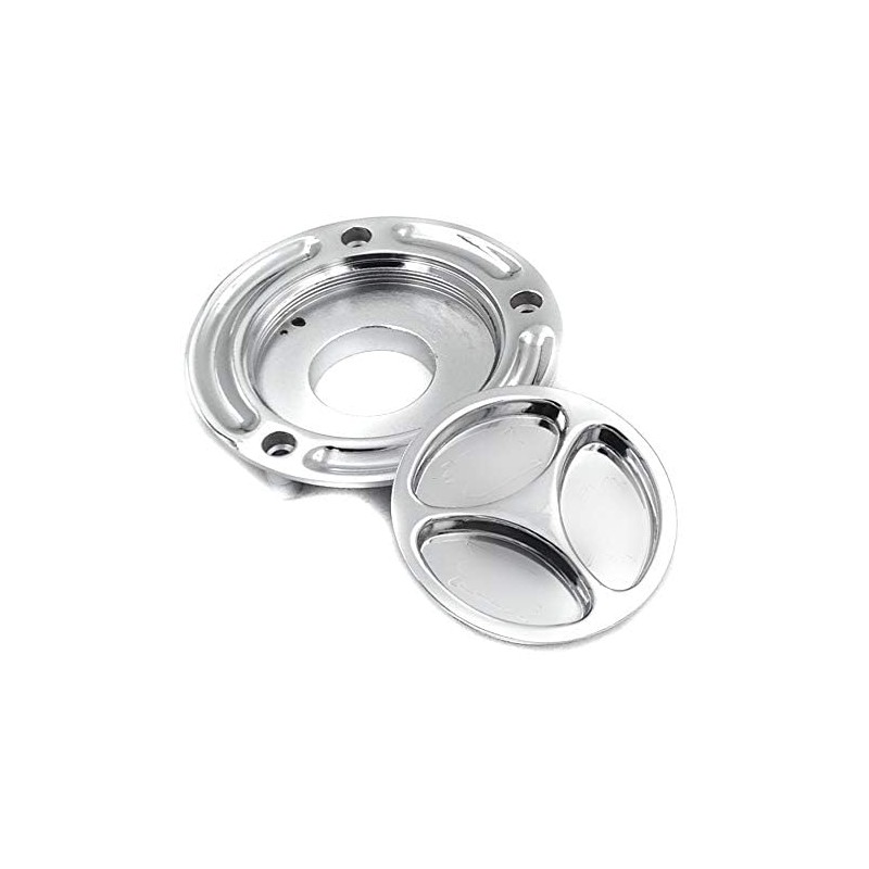 HTTMT MT249-059-CD Chrome Gas Cap Fueltank Compatible with Suzuki Gsx-R