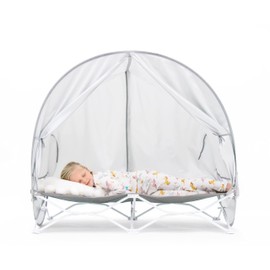 Regalo My Cot Deluxe Portable Toddler Bed with Canopy, Provides UV Protection