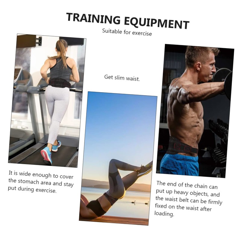 BESPORTBLE Weightlifting Belt with Chain for Enhanced Resistance Training Comfortable