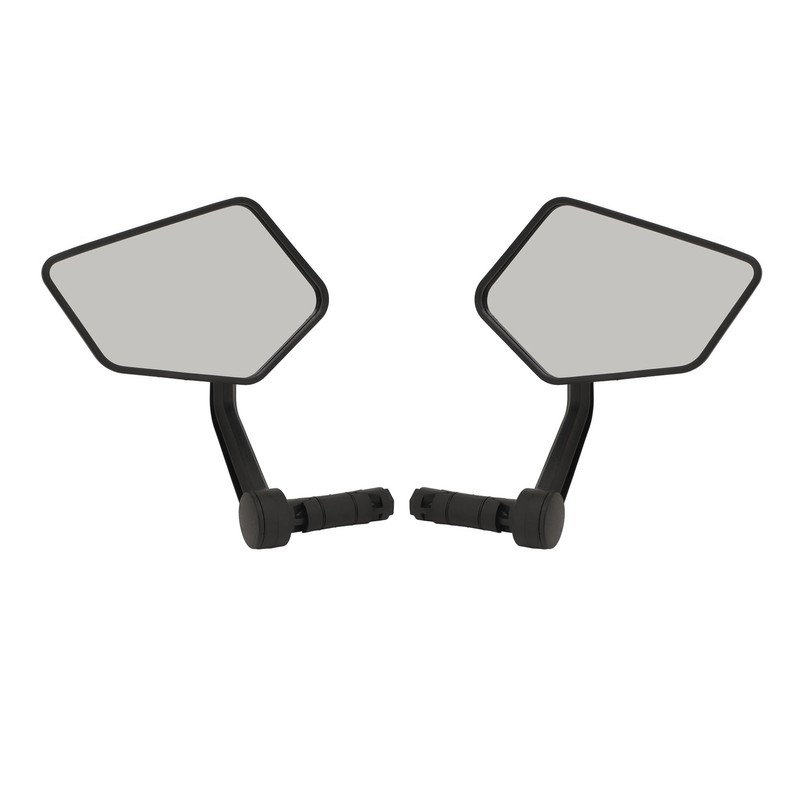 Bar End Bike Mirror Handlebar Mount Rearview 360 Degree Rotatable