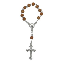 lazzaro italy Travel Rosary with wooden beads - Catholic Decade Prayer for men and women