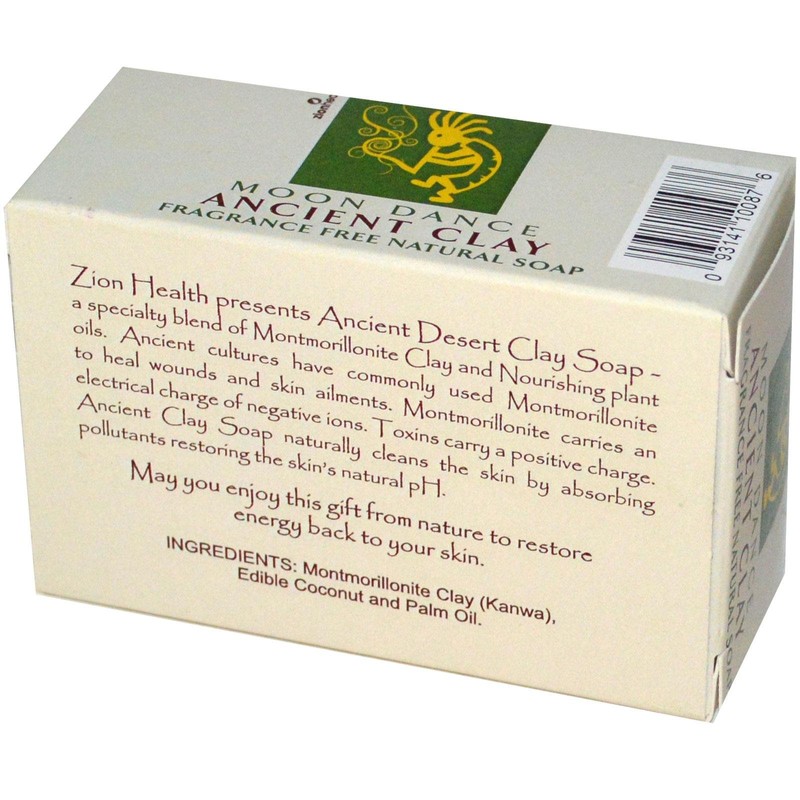 Clay Soap Moon Dance No Fragrance Zion Health 6 oz
