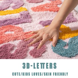 DBJOY Bathroom Funny Rugs Cute Bath Rugs Non-Slip for Kids Modern Microfiber Mats Absorbent-Splish