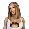 EAGERA Blonde Highlight Glueless Bob Human Hair Wigs 9x6 HD