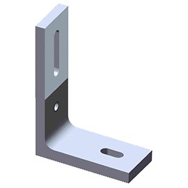 Tall Silver L Bracket Foot for Solar Panel PV Module Mounting Racking Installation