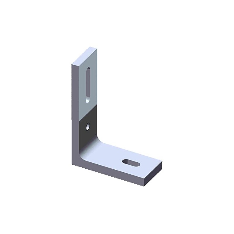 Tall Silver L Bracket Foot for Solar Panel PV Module