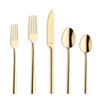 Amefa Dallas 18/0 Stainless Steel Flatware Set - Gold, 20-Piece