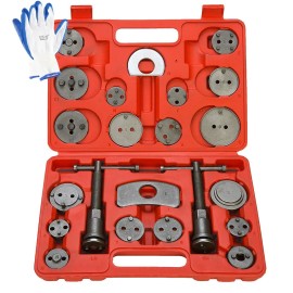 8MILELAKE Disc Brake Caliper Compressor Wind Back Tool 24pc Professional Disc