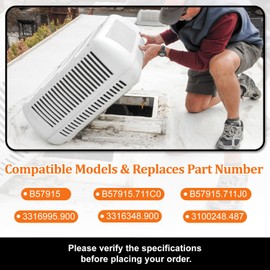 3313107.018 Capacitor Compatible with dometic RV Air Conditioner, 50/5uf±5%, 370VAC CBB65/CBB65A, Replaces 3316995.900, 3316348.900, 3100248.487