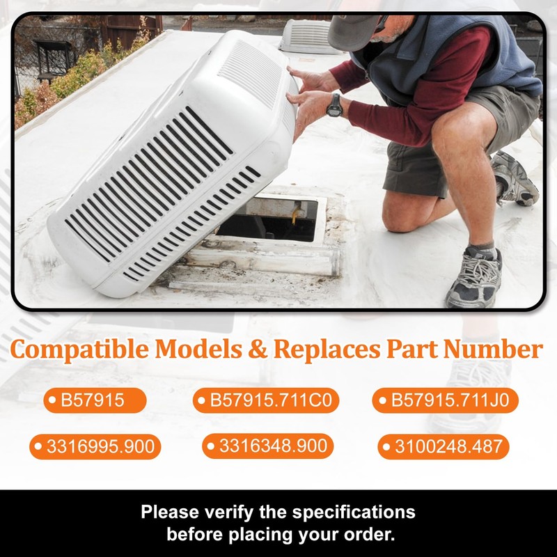 3313107.018 Capacitor Compatible with dometic RV Air Conditioner, 50/5uf±5%, 370VAC