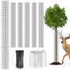 UJG 6PCS 48'' Metal Tree Protectors from Deer, Mesh Tree
