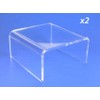 BANBERRY DESIGNS Clear Acrylic Display Risers - Premium Quality -