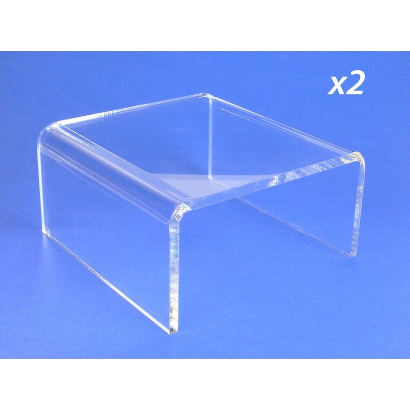 BANBERRY DESIGNS Clear Acrylic Display Risers - Premium Quality -
