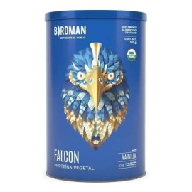 Birdman Falcon Protein Proteína Vegana Orgánica Certificada | Con Enzimas Digestivas Y Probióticos | Sin Gluten | Vainilla | 510g