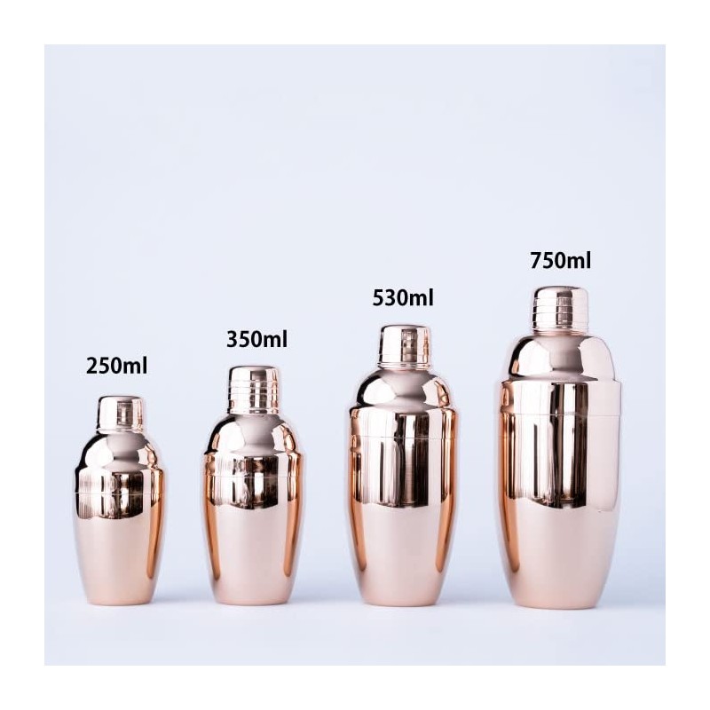 Standard Cocktail Shaker 530ml Pink Gold