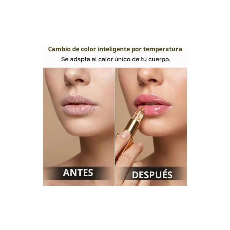 Labial Cambiante Auiepet 2026 – Color Personalizado y Hidratación de