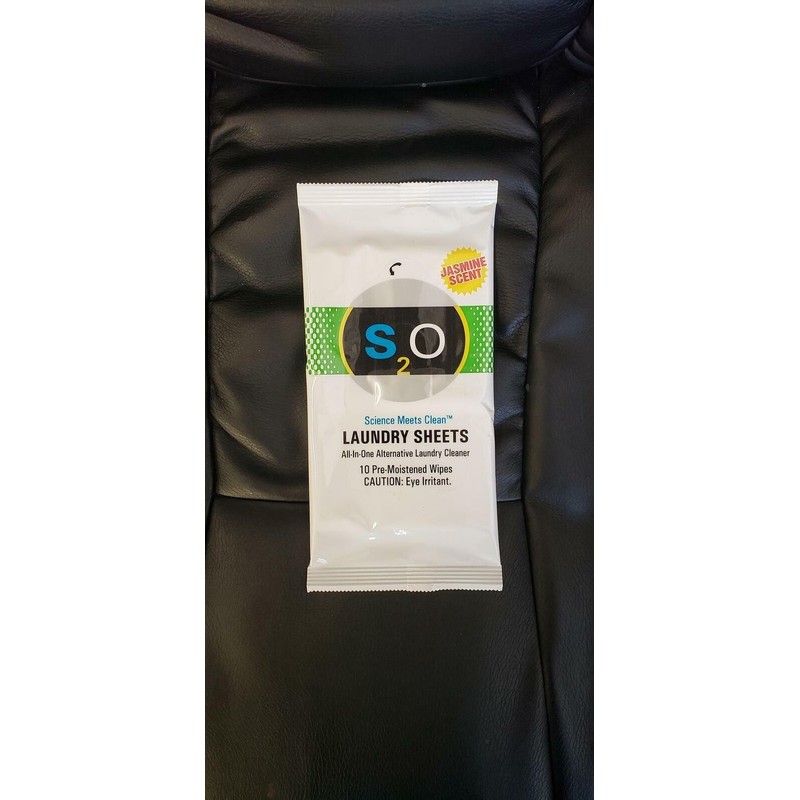 S2O Laundry Detergent 70 Sheets Plus Stain Remover Jasmine scent