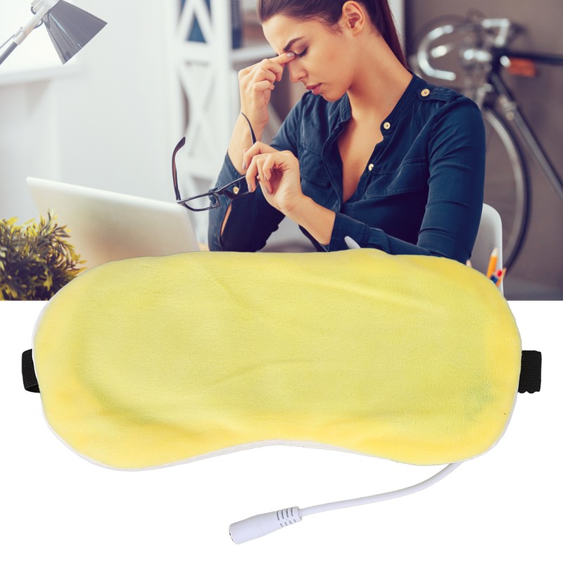 Heating Blindfold USB Hot Compress Adjustable Improve Sleep Nourish Eyes