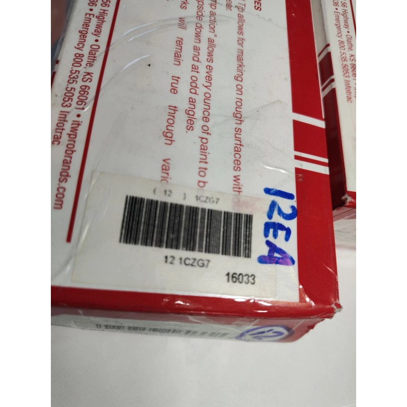 Dykem NEW!! DYKEM Permanent Industrial Marker, Ink-Based, Black, Medium, 16003,