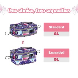 Maelstrom Expandable Insulated Lunch Box for Kids, Lightweight Reusable Lunch Tote Bag KB02-MSLB02-3