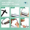 UCanSee Semi-Rimless Glasses Repair Kit - Includes a Hook for