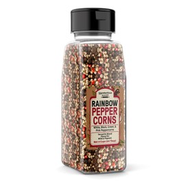 Unpretentious Rainbow Peppercorn Medley, 4 Cups, Versatile Blend, White, Black, Green, & Pink Peppercorns