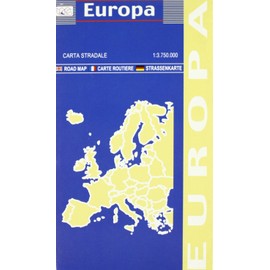 Europa. Carta stradale 1:3.750.000