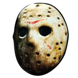 Boston America Friday the 13th Hockey Mask Candy - One (1) Collectible Jason Voorhees Mask Tin- Cleaver Shapped Sour Cherry Flavor