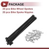 INFINAUTO 20 Set 12G Bicycle Spoke 136 mm Bike Wheel