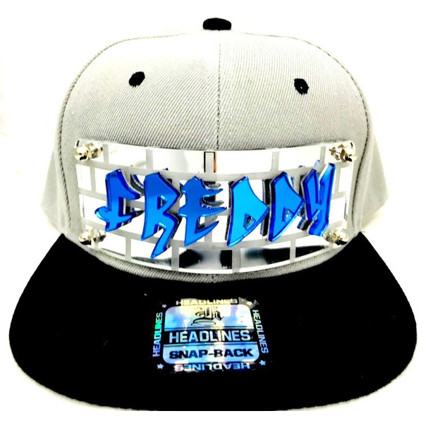 Personalized Custom Snapback Hat Six Panel Flat Bill Snap Back