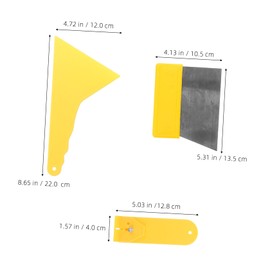 ULTECHNOVO 1 Set Car Film Squeegee Tool Kit Durable Plastic Film Wrapping Scrapers for Window Tinting Scratch Application Ergonomic Handle