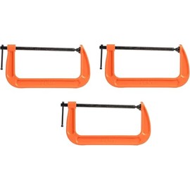 Pony Jorgensen 2680 8-Inch C-Clamp, Orange (Thrее Расk)