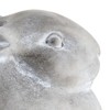 Creative Co-Op Cement Rabbit Planter with Saucer (Set of 2