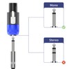 Jumwa Speakon to 1/4 Inch Adapter Audio Speaker Plug Female