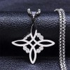 Collar Dije Nudo De Bruja Irlandés Amuleto Brujería Celta Wicca