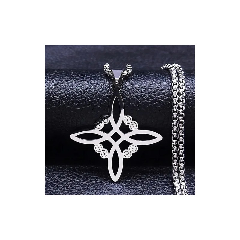 Collar Dije Nudo De Bruja Irlandés Amuleto Brujería Celta Wicca