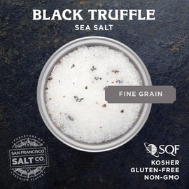 Italian Black Truffle Salt 1lb. Bulk Bag by San Francisco Salt Company
