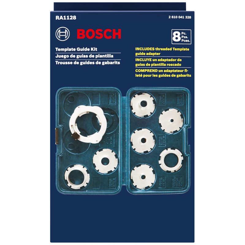 BOSCH 8-Piece Router Template Guide Set RA1128