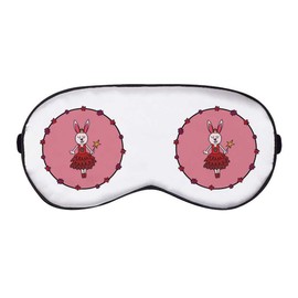 'Flower Wreath Love Bunny' Sleep/Travel Eye Mask (EY00021313)