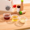 EDI Clear Disposable Plastic Portion Cups with Leakproof Lids |