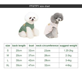 FFWTPY Dog Clothes Breathable Shirt Cute Bear Pattern Soft Vest T-Shirt Spring Summer Dog Clothes Pet Clothes Pet Lovers Essentials