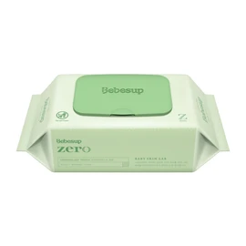 BEBESUP- Korea’s #1 Zero Harsh Chemicals Baby Wipes- Water Based Hypoallergenic Unscented Extra-Thick Organic baby wipes for sensitive skin Zero skin irritants Flip-Top (1 Pack)