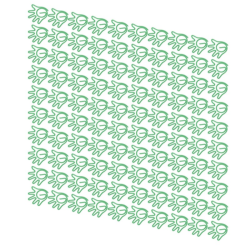100pcs Paper Clips Innovative Cute Small Palm Shape Reusable Mini