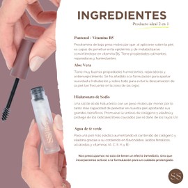 Double S Beauty - The Clear Brow Gel | Transparent Eyebrow Fixer | Eyebrow Fixing Gel | Gentle Fixing Gel for Perfect Eyebrows | Eyebrow Gel, Comb and Care | Ultra Comfortable