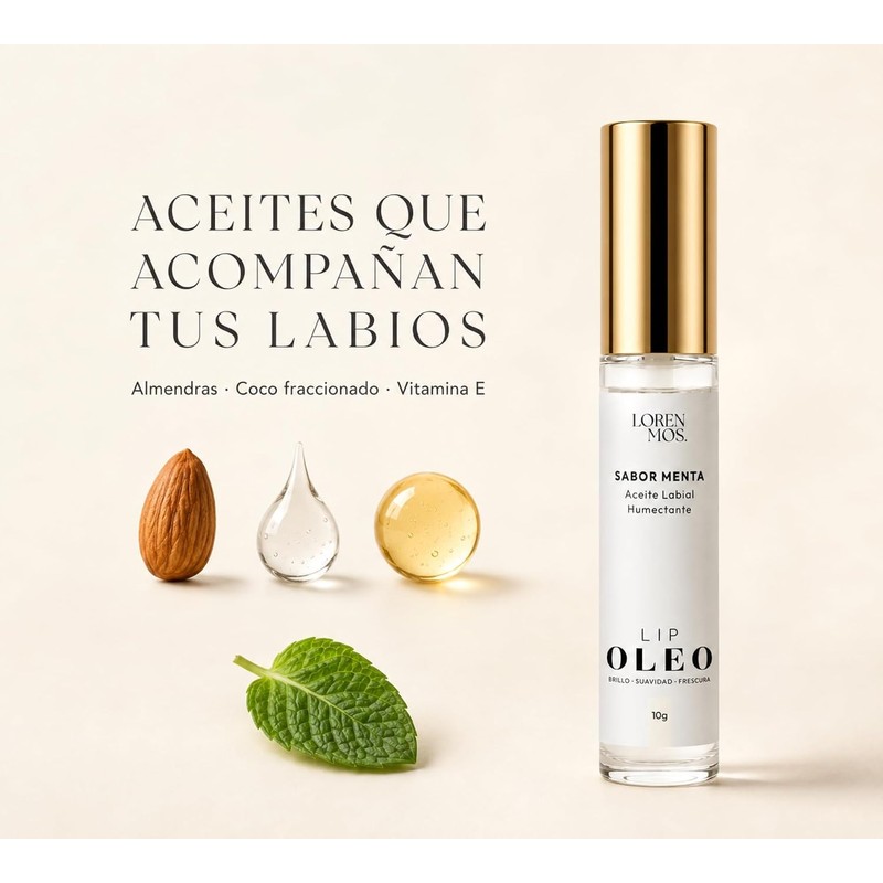 LIP OLEO Menta 10 g – Aceite Labial Transparente con